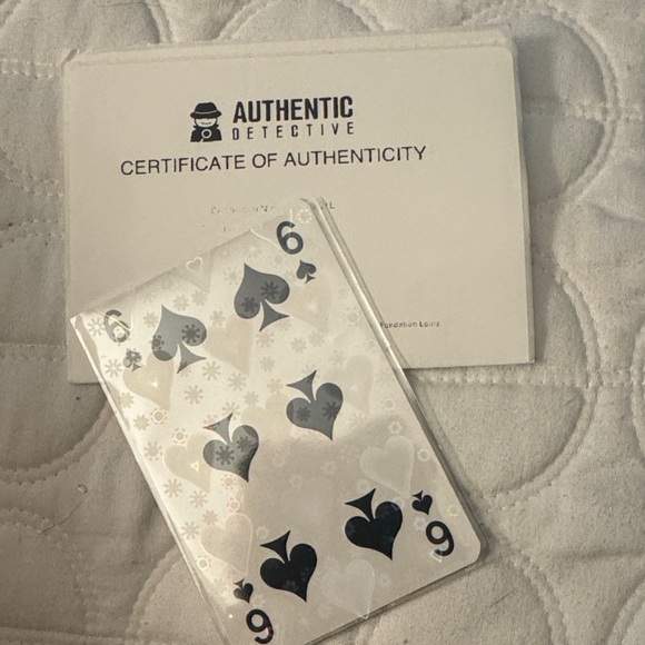 Louis Vuitton Other - Louie Vuitton Authentic 6 of Spades Playing Card-with Certificate